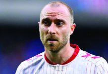 Eriksen at home and ‘doing well’ after collapse