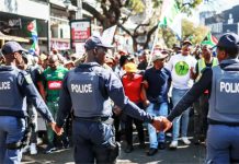 Thousands of anti-migrant protesters march in South Africa amid heavy police presence
