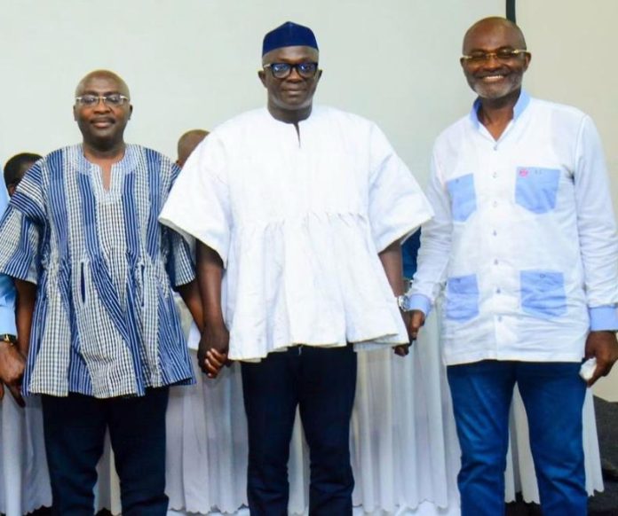 Dr. Bawumia (L), Bran Acheampong(M) and Kennedy Agyapong