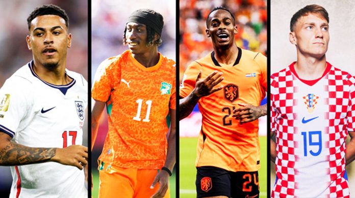 England's Morgan Rogers, Ivory Coast winger Yan Diomande, the Netherlands' Crysencio Summerville and Croatia's Toni Fruk