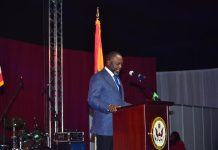 Ayine Lauds US For Issuing Over 12,000 Visas To Ghanaian Students **Picture Caption:** *The Attorney-General and Minister for Justice, Dr. Dominic Ayine, representing President John Dramani Mahama, delivers the keynote address at the celebration marking the 250th Independence Anniversary of the United States of America in Accra.*