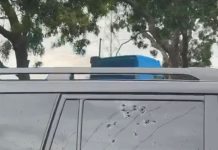 How Adwoa Safo was shot at the Kwabenya residence of her brother The tinted glass of Sarah Adwoa Sarfo’s vehicle bears multiple bullet holes following an attack by unidentified gunmen.