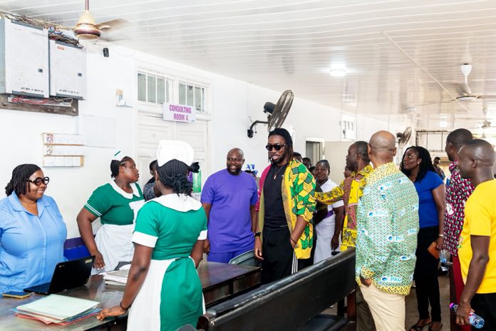 KGL officials inspecting the refurbished hospital