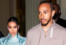 Kim Kardashian Shares Selfie with Boyfriend Lewis Hamilton