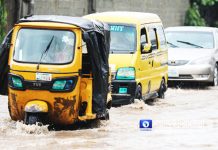 Lagos State alerts residents to heavy rainfall, flash floods, rising water levels