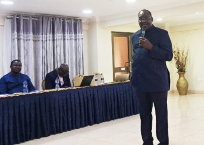 Mr. Otabil addressing the participants at the training programme