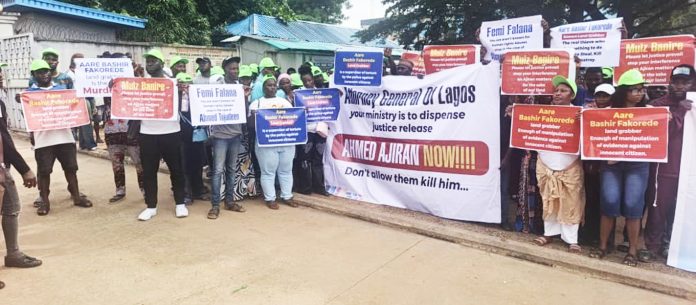 Residents protest