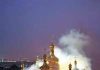 Russian strikes kill 11 and set historic cathedral in Kyiv ablaze
