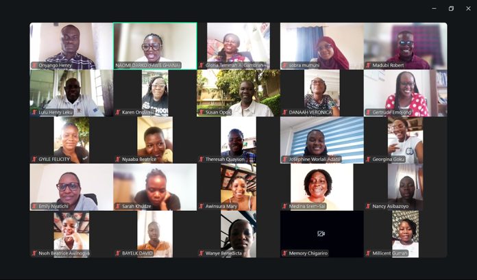 Some participants in the webinar