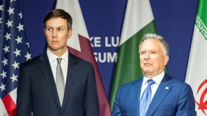 US envoys Jared Kushner and Steve Witkoff took part at the first round of talks