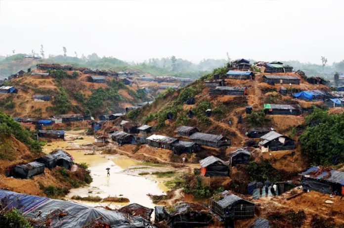 A Rohingya refugee camp in Cox's Bazar, Bangladesh