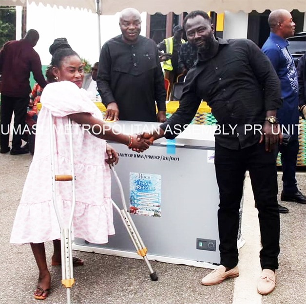 KMA supports 57 PWDs with Cash and Items