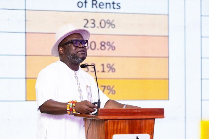 CEO of Ghana Chamber of Mines, Dr. Kenneth Ashigbey addressing the gathering