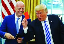 Trump’s own goal! Soccer fans blame the President for World Cup humiliation after Balogun saga