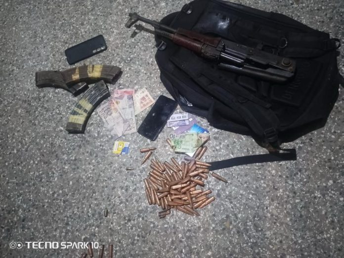 Ammunitions and other exhibits retrieved by police from the deceased suspect following the foiled robbery attack at Lashibi. Ammunitions and other exhibits retrieved by police from the deceased suspect following the foiled robbery attack at Lashibi.