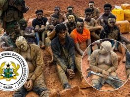 NAIMOS Grabs 19 Over Galamsey Near Police Station