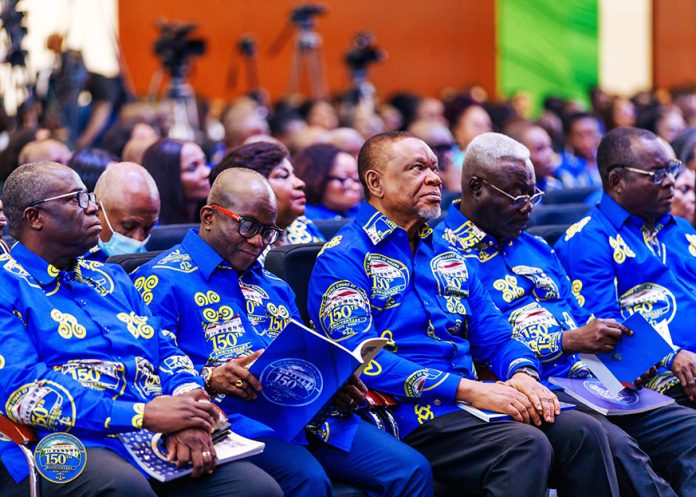 The Supreme Court justices who attended the program
