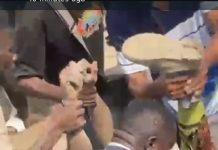 Gunshot to kill snake triggers deadly explosion at Aboso Kind-hearted individuals offer assistance to an injured man after the incident.