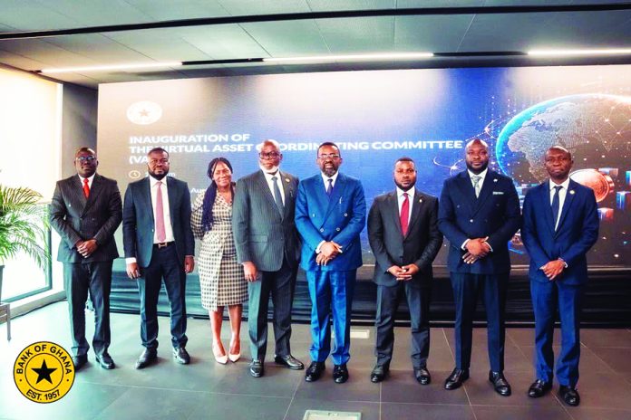 Bank of Ghana and SEC officials constituting the committee