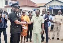 Prophet Francis Kwateng and wife donate 2 new Pick-up vehicles to Police