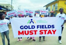 Tarkwa Residents Demonstrate For Goldfields’ Lease Renewal