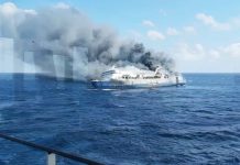 Five dead, 41 missing, after Indonesia ferry catches fire