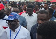 COKA crushes Kokofu to win NPP Ashanti chairmanship Newly elected Ashanti Regional NPP Chairman, Odeneho Kwaku Appiah, in a blue cap, celebrating his victory after the election.