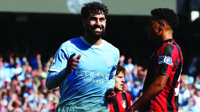 Josko Gvardiol struck late on to give Manchester City all three points