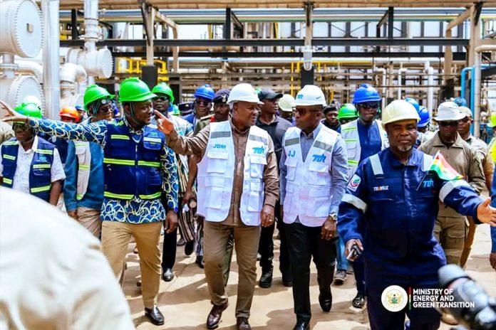 Left to Right - Edmond Kombat TOR MD, Prez John Dramani Mahama