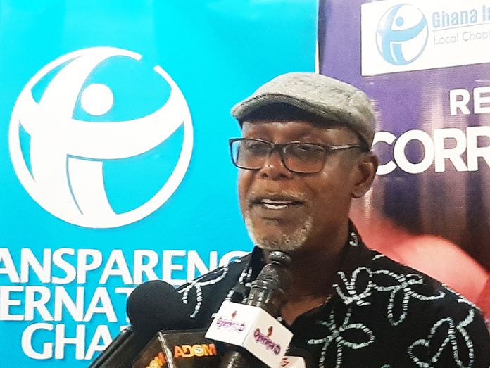 Michael Boadi addressing the media