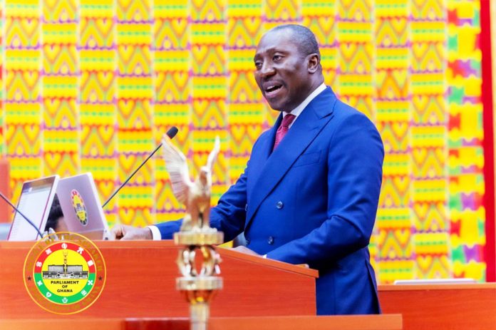 Mr Afenyo-Markin speaking in Parliament on Friday