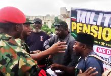 Security Beefed Up At Defense Ministry As Military Veterans Stage Protest