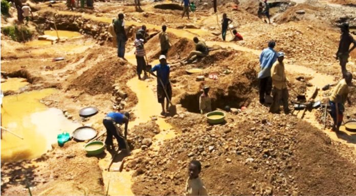 A galamsey site