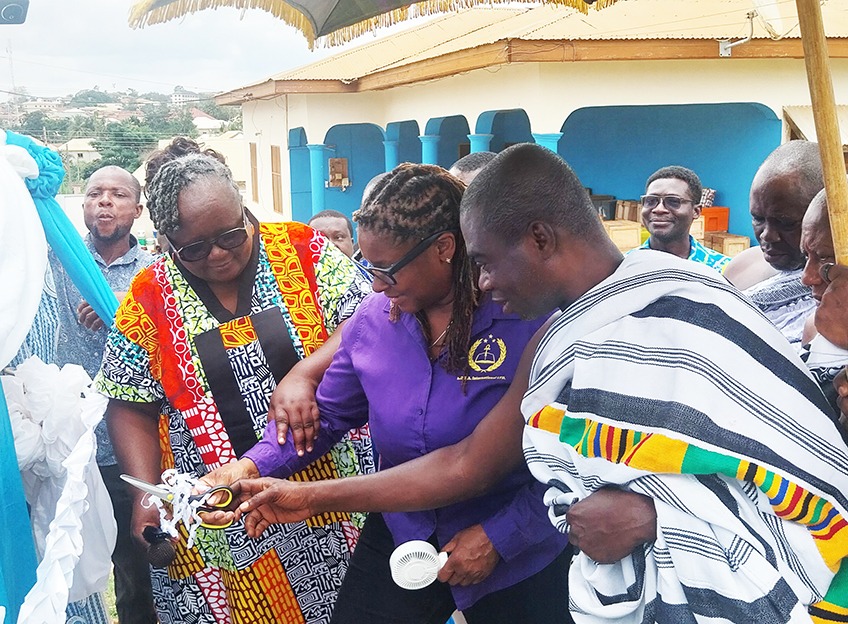 Osei Adutwum SHS benefits from Divine intervention Borehole project