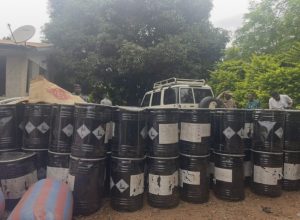 Some of the seized consignments currently in police custody.