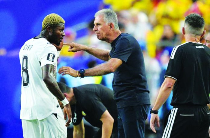 Kwasi Sibo and Carlos Queiroz at the 2026 World Cup
