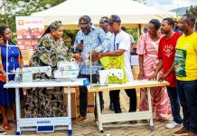 Bawa Rock supports Obuasi Town Hall fire victims with GH¢1.5m, sewing machines
