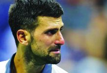 Djokovic in tears during US Open first-round exit
