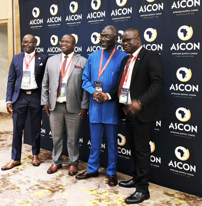 Prof Douglas Boateng (2nd right) at the awards ceremony
