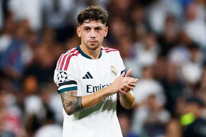 Real Madrid midfielder Federico Valverde