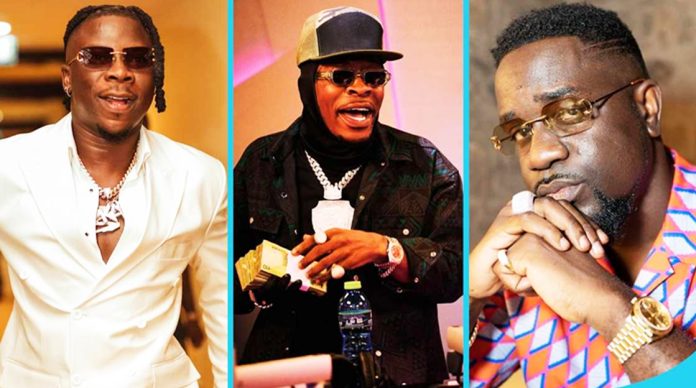 Stonebwoy, Shatta Wale and Sarkodie