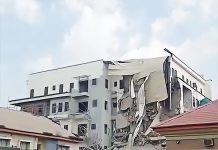 One Injured As Five-Storey Building Partially Collapses In Abuja