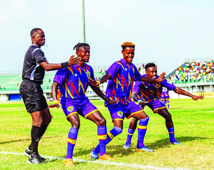Hearts players hit the dance floor after scoring