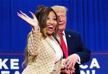 Rapper Nicki Minaj joins Trump onstage at Michigan rally