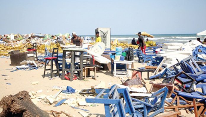 The current state of La Pressure Beach