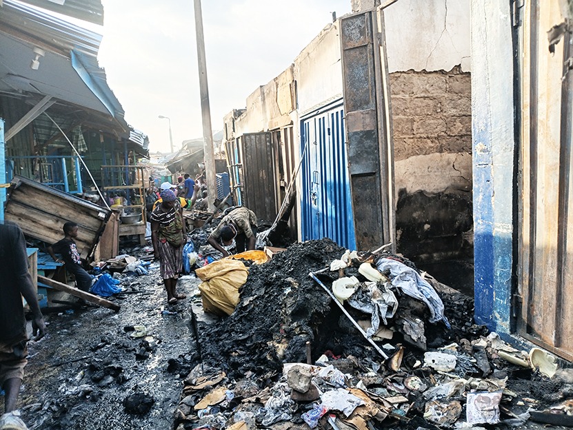 Mahama Ayariga Commiserates With Kumasi Central Market Fire Victims
